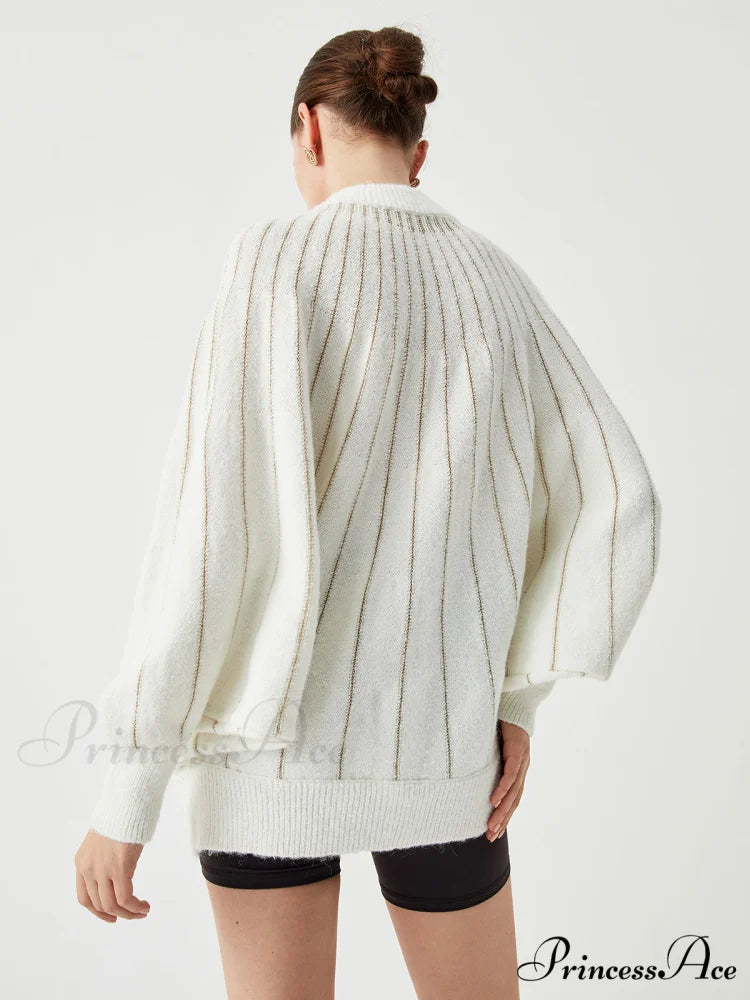 Elegant Batwing Graceful Sleeve Knit Dress