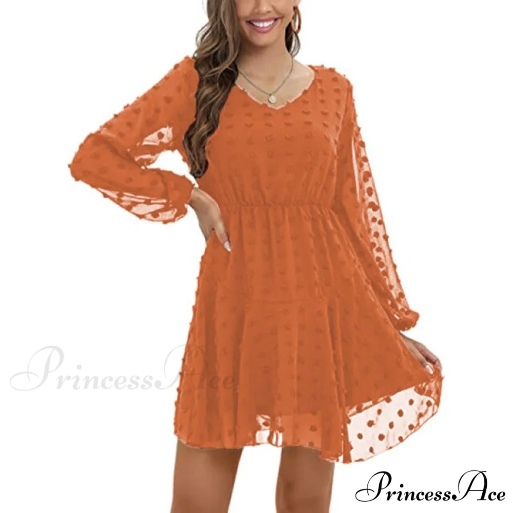 Elegant Casual Chiffon Party Vintage Midi Dresses