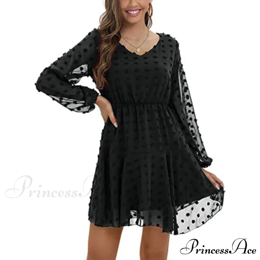 Elegant Casual Chiffon Party Vintage Midi Dresses