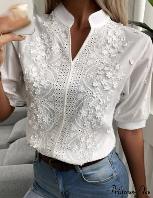 Elegant Diana Blouse White / S