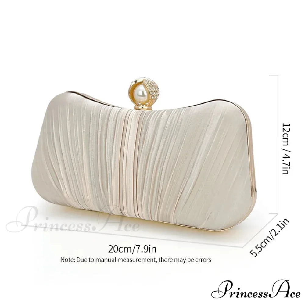 Elegant Dinner Pouch Wristlet apricot wristlet-250126