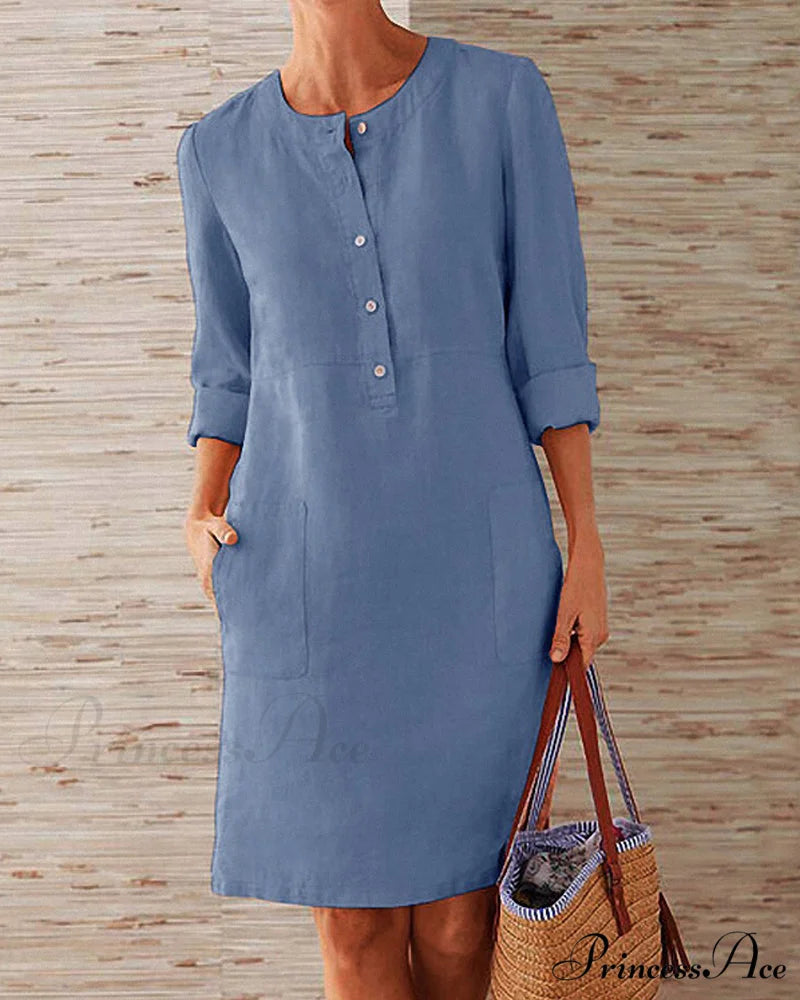 Elegant dress Blue / M