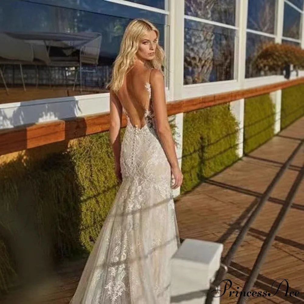 Elegant Lace Extended Train Bridal Wedding Gown weddingdress-250223