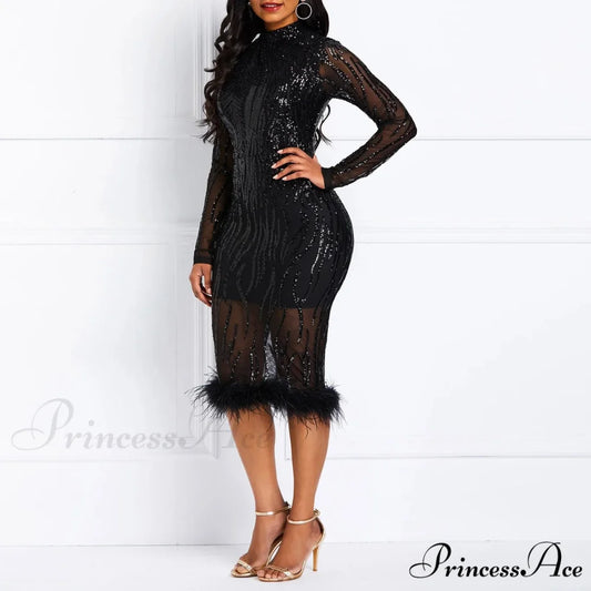 Elegant Luxury Vintage Floral Embroidered Mesh Patchwork O-Neck Dress