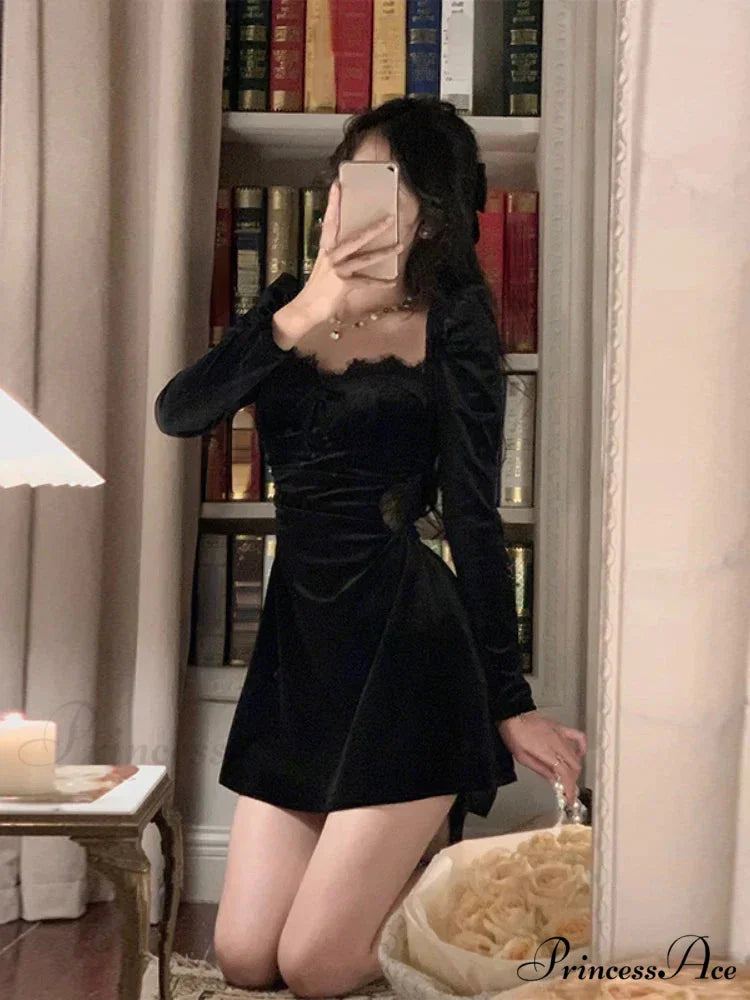 Elegant midi dress Trendy with puff sleeves
