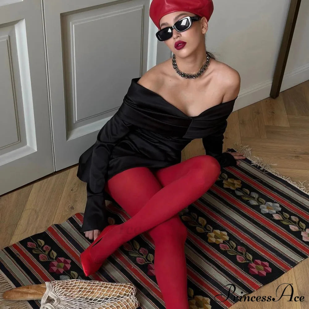 Elegant Party Off Shoulder Slim Mini Sexy Red Dresses Novelty Christmas Party Dress