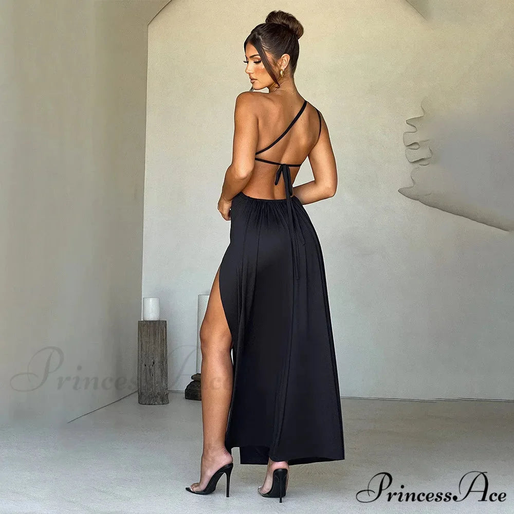 Elegant Red Backless Long Summer Sexy Off Shoulder Bodycon Maxi Christmas Party Dress