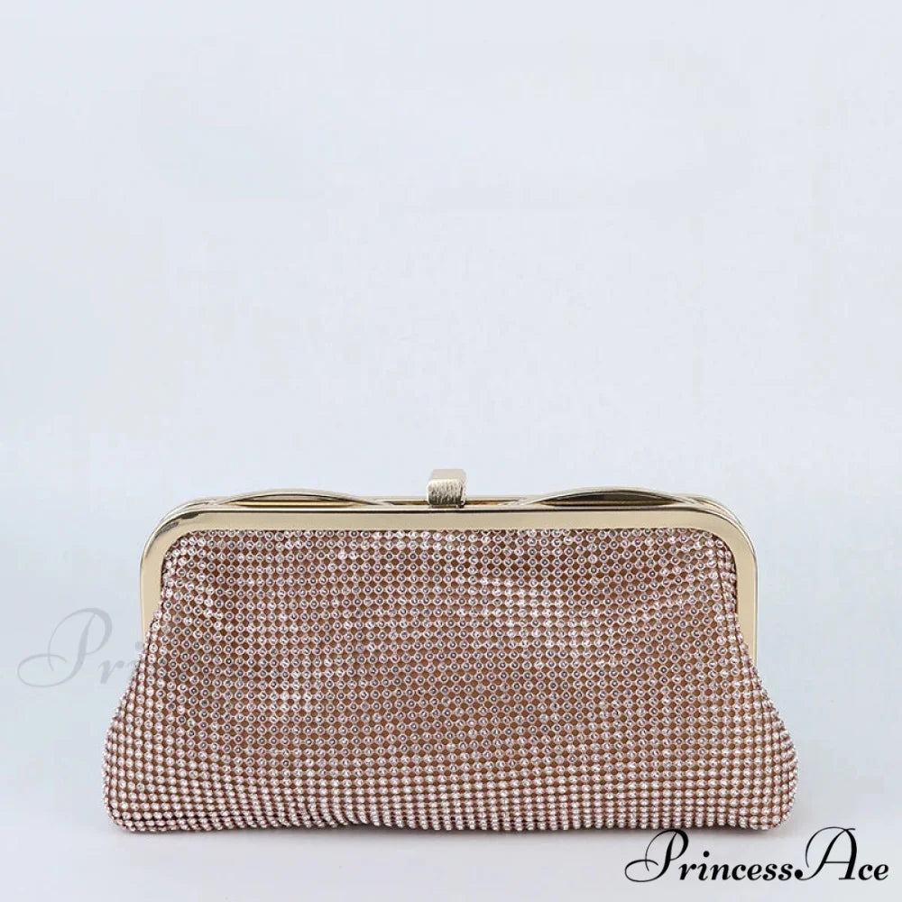 Elegant Square Shoulder Bag Basic Crossbody Bag Pink / (20cm clutchbag-250126