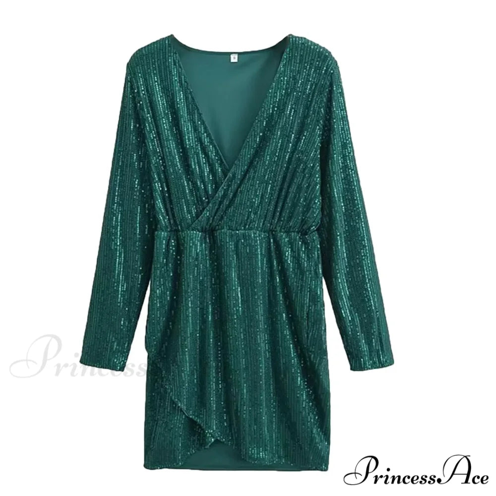 Elegant Wedding Sexy V Neck Lace Low Cut Long Sleeve Holiday Puff Long Sleeves Bride Gown Party Dress