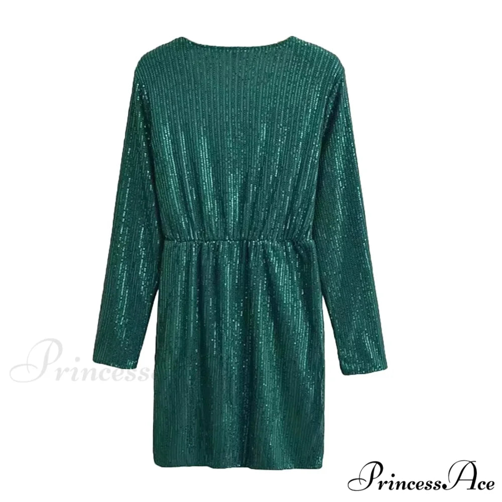 Elegant Wedding Sexy V Neck Lace Low Cut Long Sleeve Holiday Puff Long Sleeves Bride Gown Party Dress