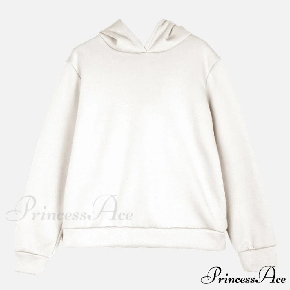 Elegant with Long Sweatshirt Women’s Set and Hoodie Lace-Up Warm Pant Solid Detail