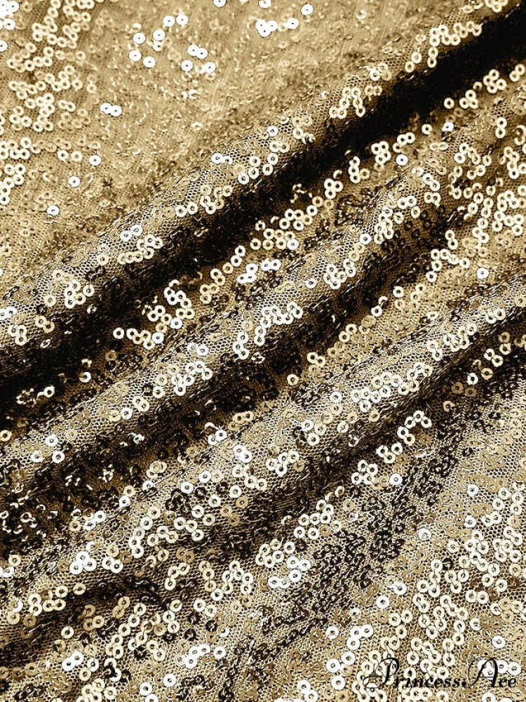 Elegant Women’s Silver Party 2024 Crew Gown Sequins Semi Sizes Split Formal Sequin Gown Neck Mini Brief Gold Sleeveless