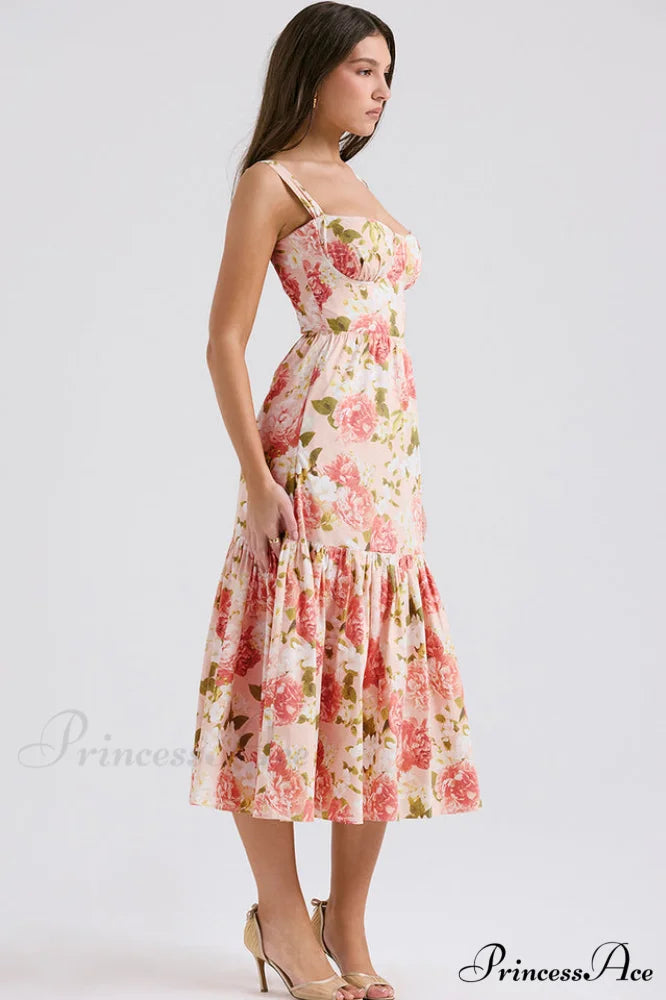 Elia Floral Stylish Midi Sundress
