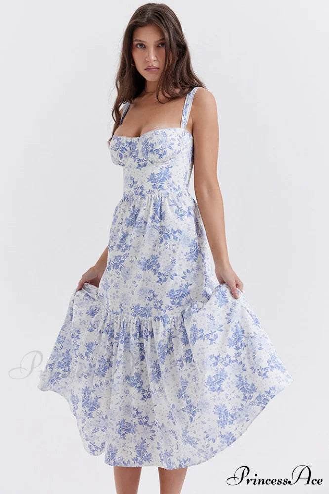 Elia Floral Stylish Midi Sundress