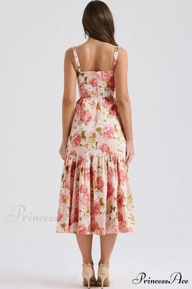 Elia Floral Stylish Midi Sundress