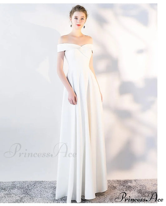Ella Elegant off-the-shoulder gown