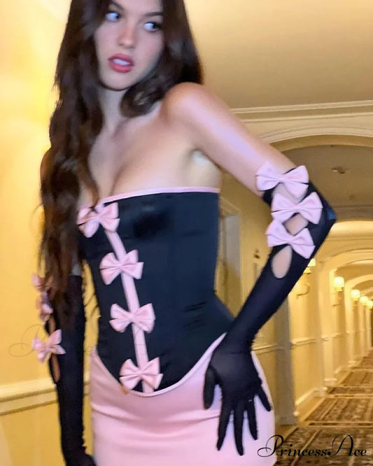 Embellished Bandage Dress for Evening Celebration pink / XS promdress-250223