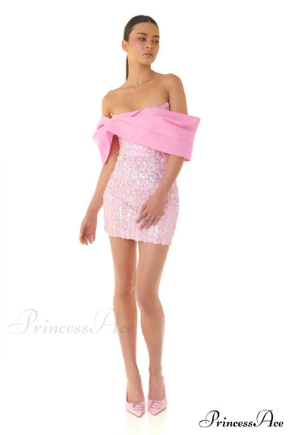 Embellished Sequin Stylish Mini Dress