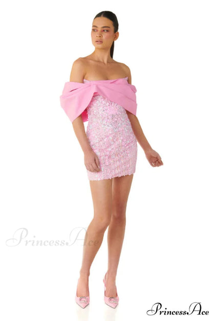 Embellished Sequin Stylish Mini Dress
