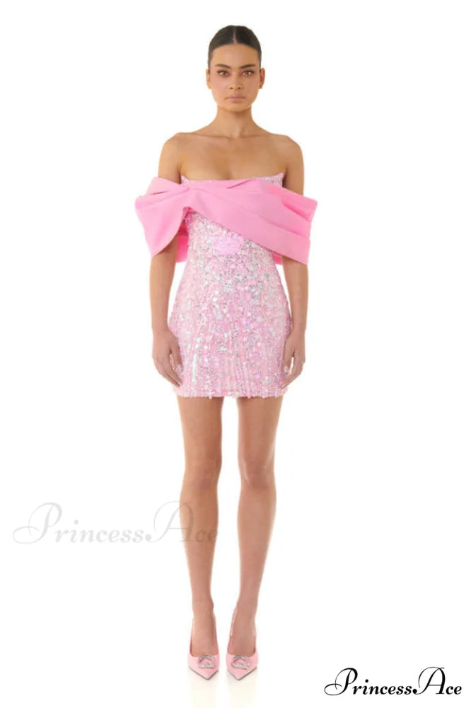 Embellished Sequin Stylish Mini Dress