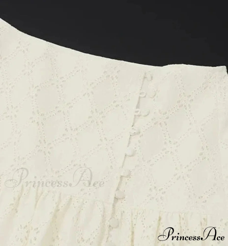 Embroidered Print Bralette Charming And Maxi Skirt Set