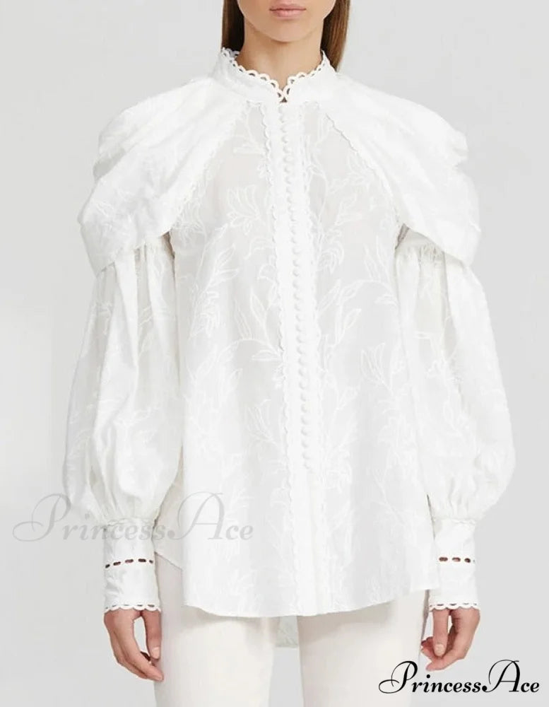 EMBROIDERED VIRGINIA BLOUSE