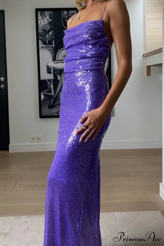 Emilina Sequin Stylish Backless Maxi Dress