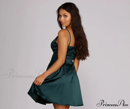 Emme Satin Stylish Party Dress