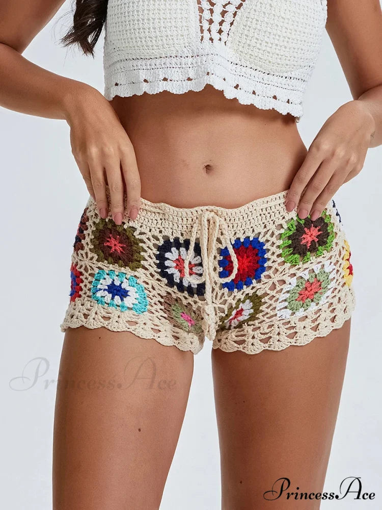 Empty Knit Geometric Brief beige / S short-250223