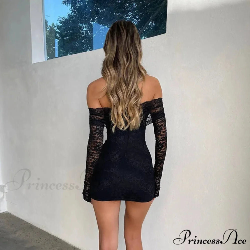 Empty Out Lace Seductive Celebration Getaway Dress vacationdress-250223