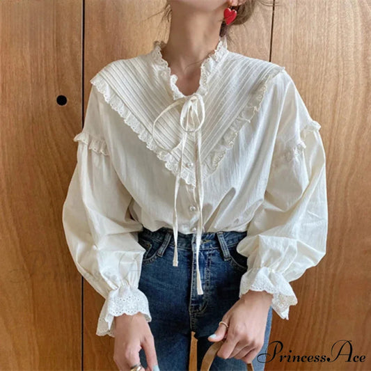 Empty Out Sophisticated Informal Blouse Women Blouses WHITE / S blouse-250126