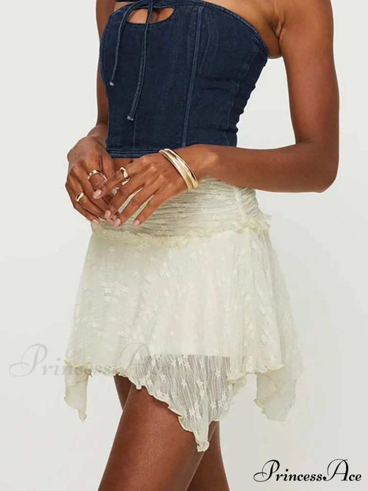 Enchanting Grunge Tiered Frill Skirt skirts-250223