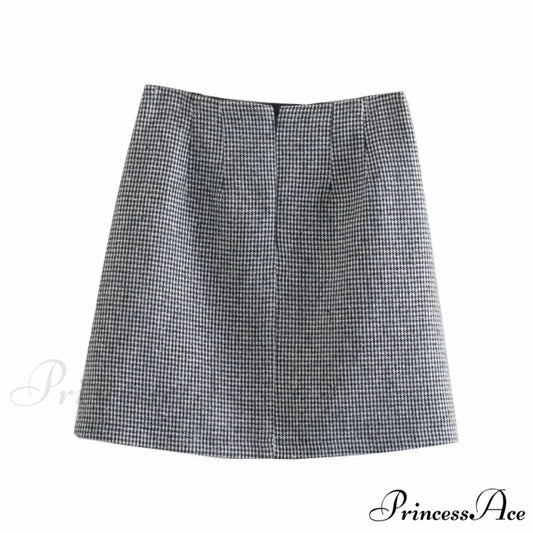 England Style Office Lady Vintage Blazer Skirt / L