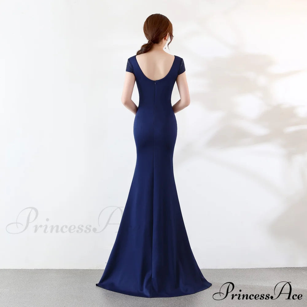 Eremi slim fit Charming long fishtail dress