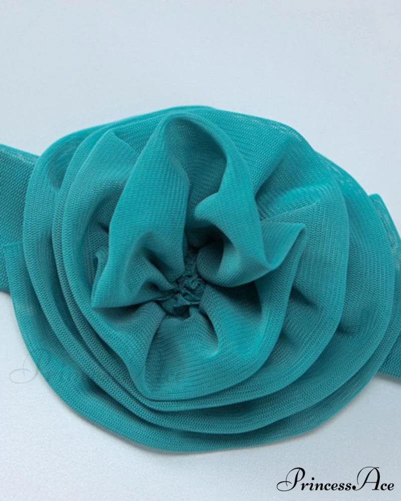 Esadora Flora Neckpiece Charming Maxi Tube Dress