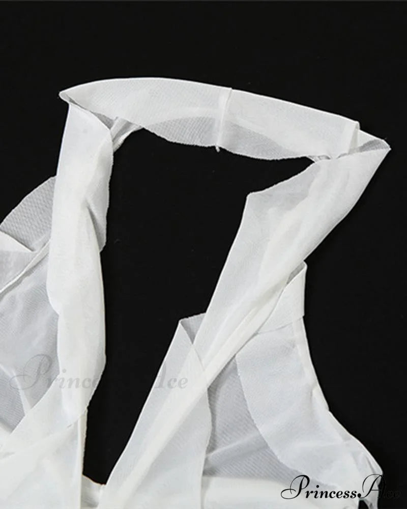 Ethereal Ruffle Stylish Tie Cover Up