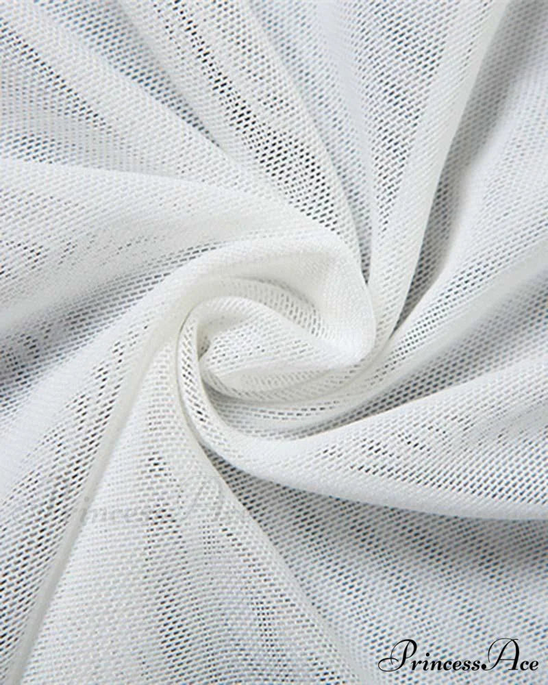 Ethereal Ruffle Stylish Tie Cover Up