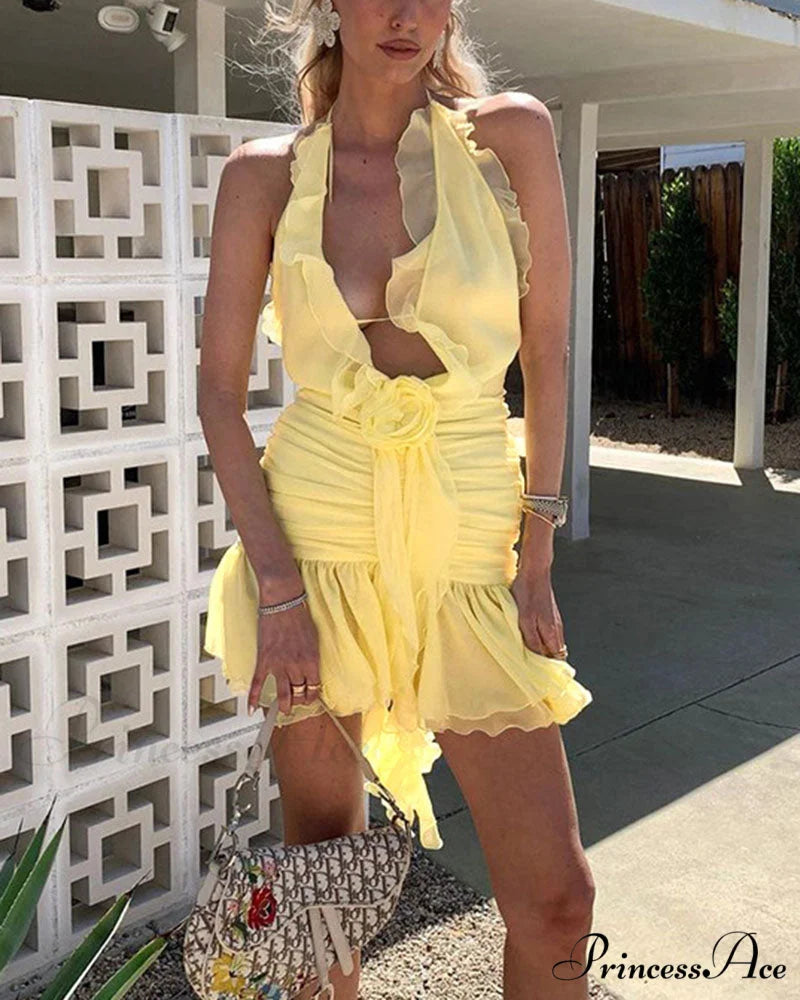 Eulimene Elegant Ruffle Dress