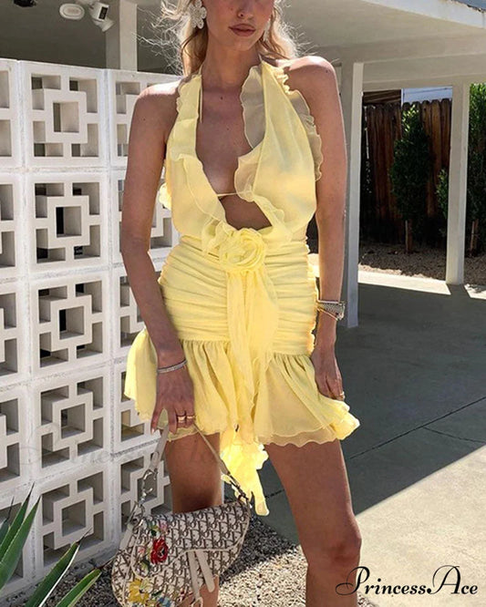 Eulimene Elegant Ruffle Dress