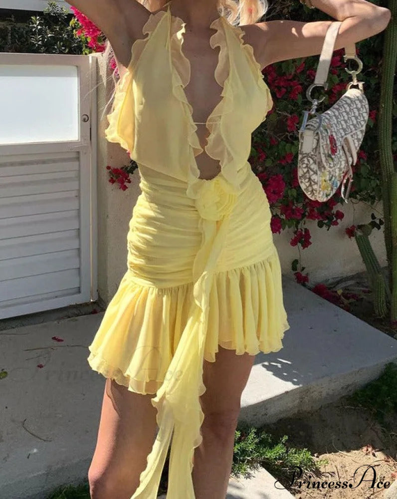 Eulimene Elegant Ruffle Dress