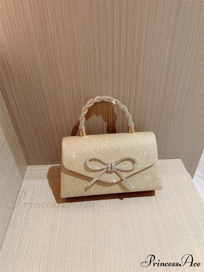European American Sparkling Bow Link Purse clutchbag-250126