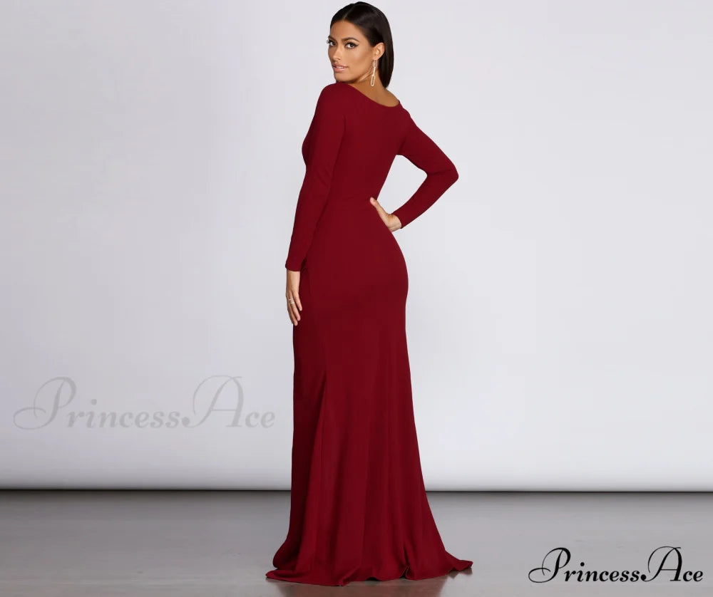 Eva Off The Charming Shoulder Mermaid Dress