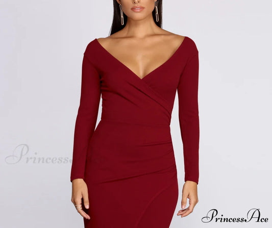 Eva Off The Charming Shoulder Mermaid Dress