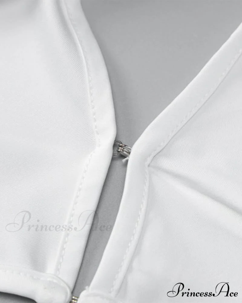 Eventide Horizon Tube Charming Halter Dress with Gloves