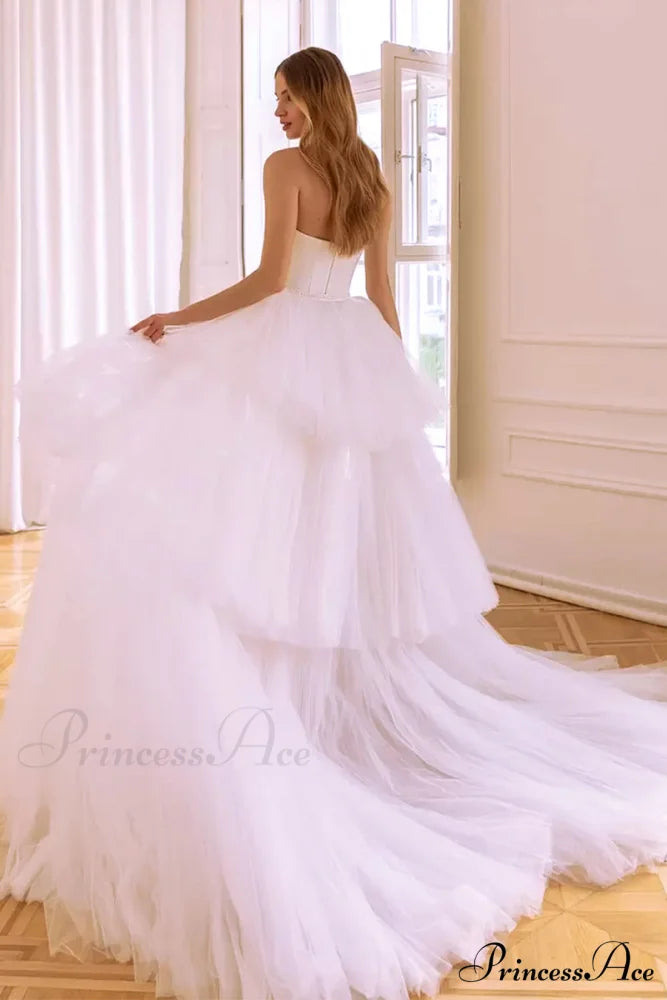 Everlasting Affection Strapless Trendy Satin Wedding Dress