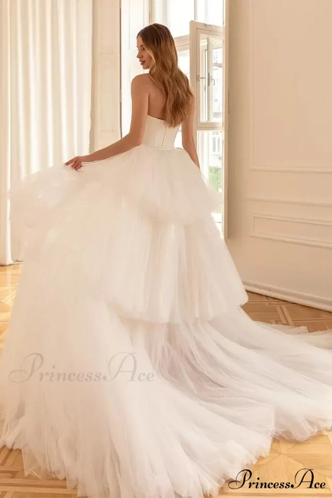 Everlasting Affection Strapless Trendy Satin Wedding Dress