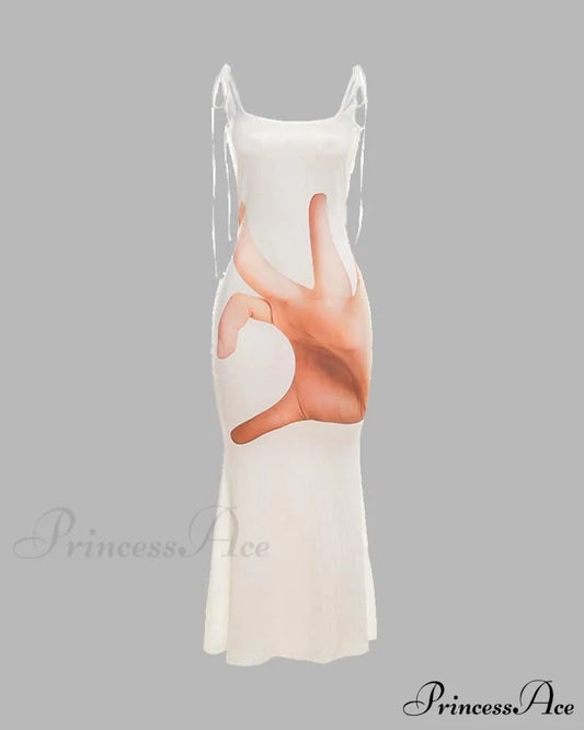 Everything is Stylish OK Maxi Dress White / XS