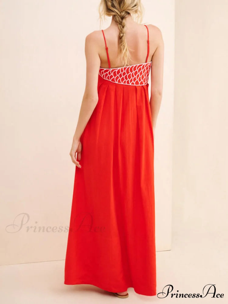 Exquisite Unique Fish-Shaped Charming Top Suspender Midi Dress