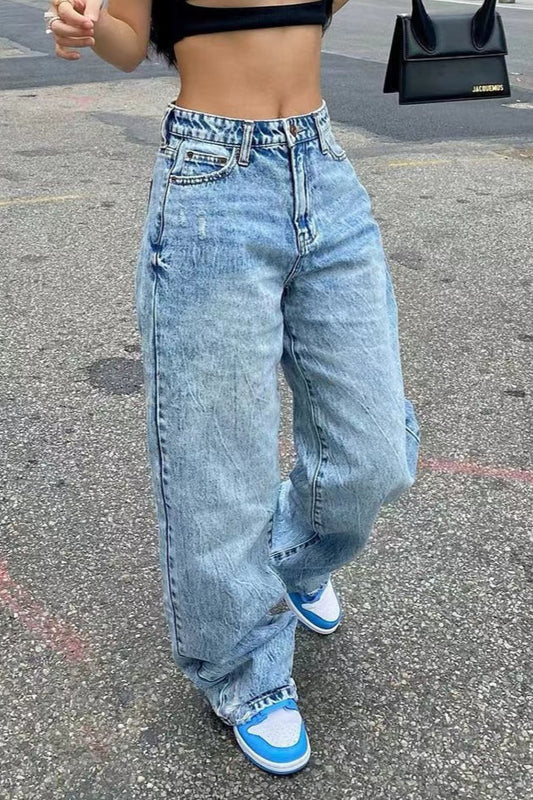 High Waist Wide Leg Jean