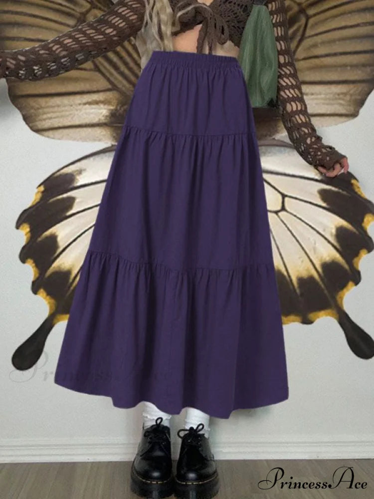 Fairy Star Print Trendy Crop Cami Top Purple / S